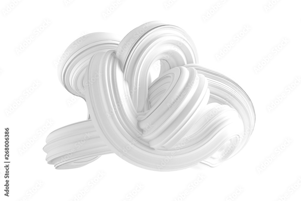Abstract form on a white background. 3d illustration, 3d rendering. Abstract form on a white background. 3d illustration, 3d rendering.