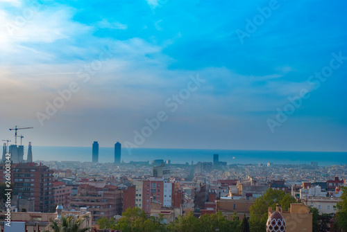 General view of Barcelona late afternoon