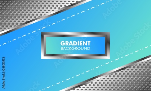 Fresh Gradient Silver Metallic Background Modern