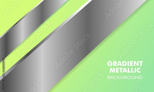 Fresh Gradient Silver Metallic Background Modern