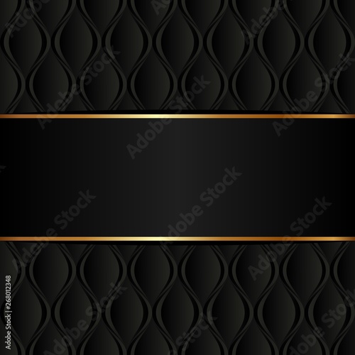 black background with decorative pattern