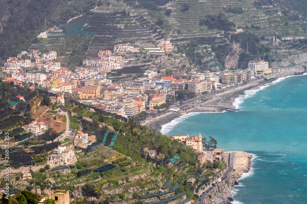 the village of Ravello, on the Amalfi Coast, Italy