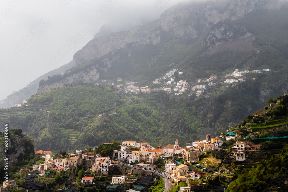 the village of Ravello, on the Amalfi Coast, Italy