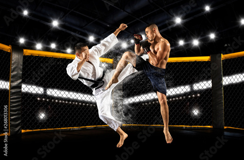MMA boxers fighters fight i...