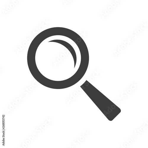 Search icon on white background.