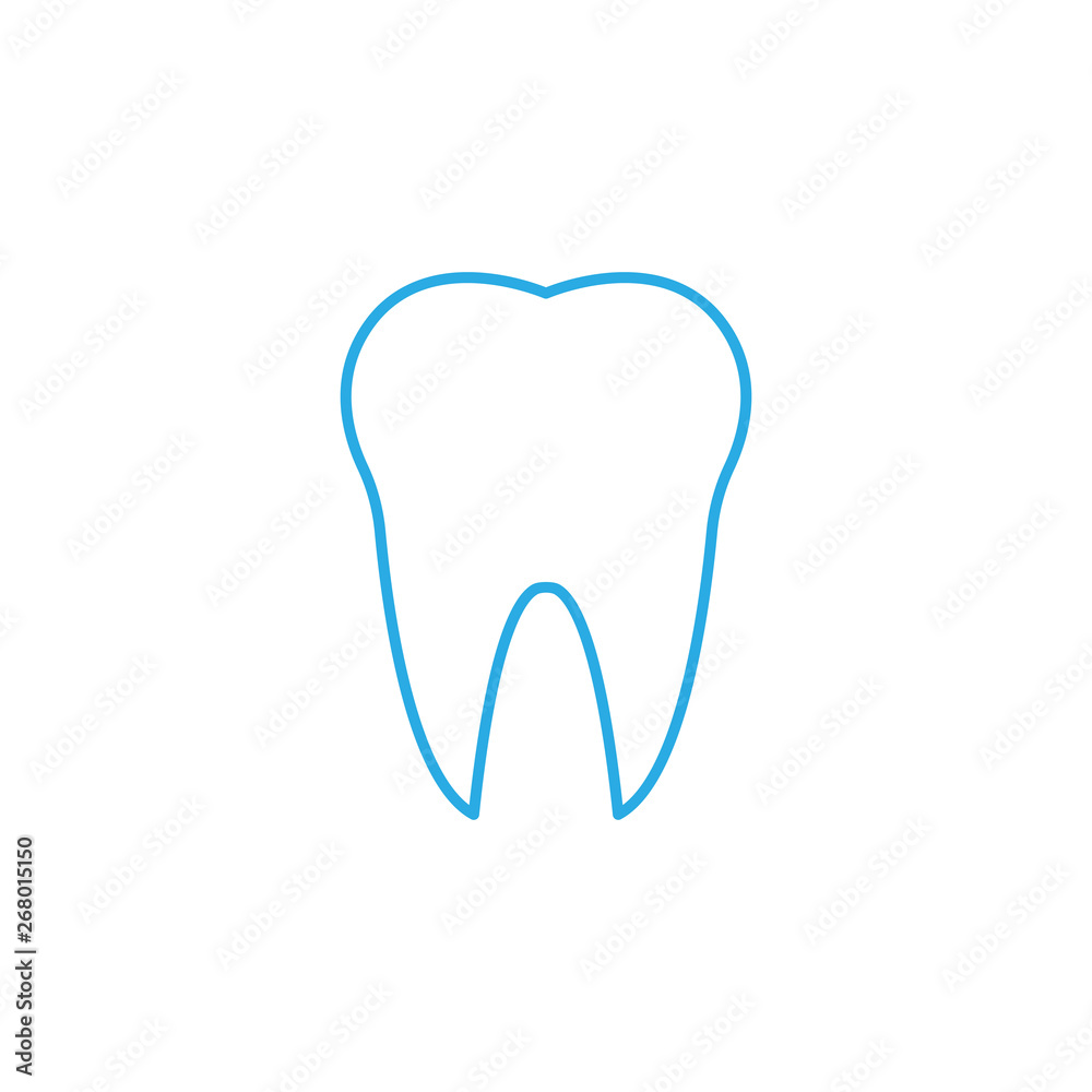 Tooth Icon, dental care icon. Vector illustration, flat design. Tooth Icon, dental care icon. Vector illustration, flat design.