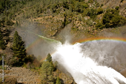 Dam at Hetch Hetchy in Yosemite National Park in California 