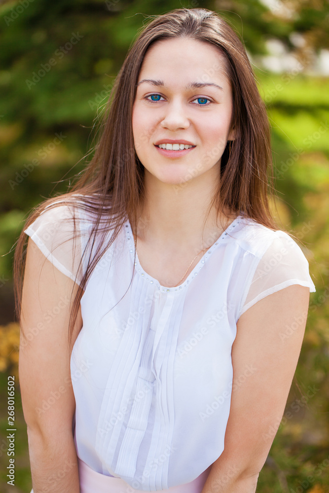 Portrait of beautiful young happy woman Portrait of beautiful young happy woman