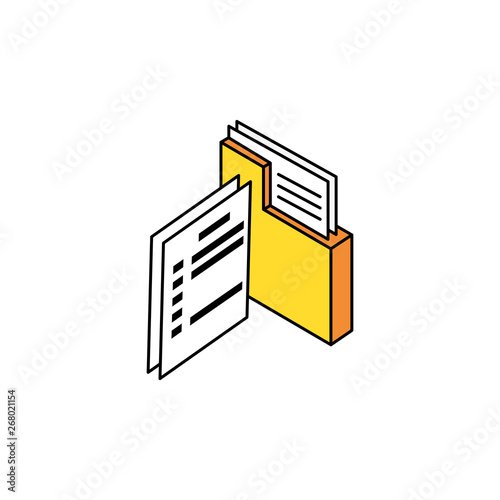 folder documents data with document