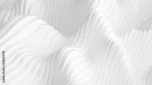 White background with lines. 3d illustration, 3d rendering.