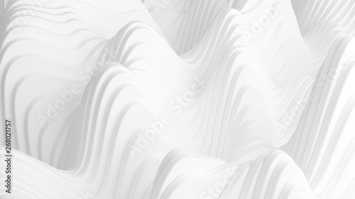 White background with lines. 3d illustration, 3d rendering.