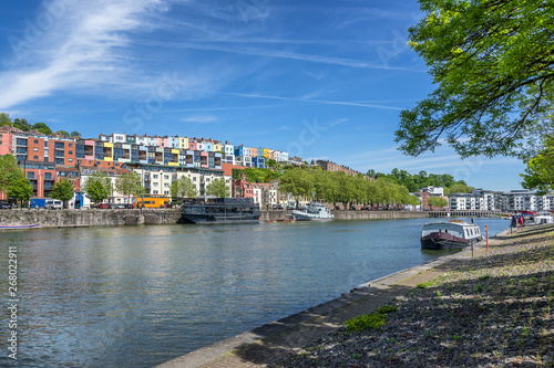 Harbourside on Bristol marina with Hotwells in the background photo