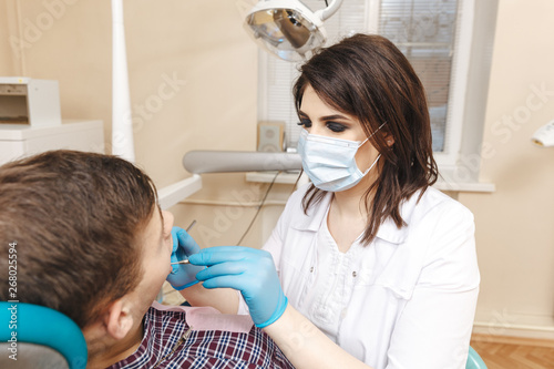 Process of dentistry in the dentist room