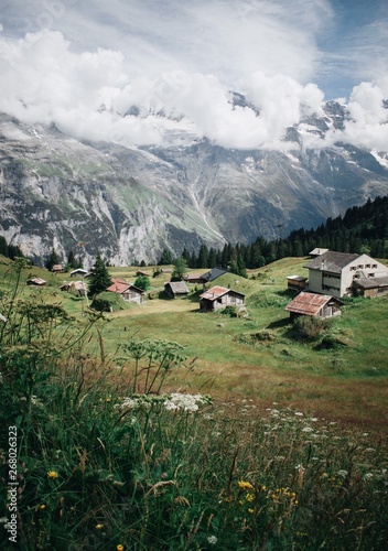 village on mountaintop photo