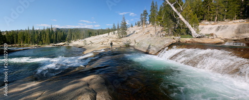 Tuolumne Meadows in the High Country in Yosemite National Park in California  photo