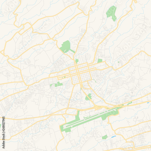 Empty vector map of Alajuela  Costa Rica