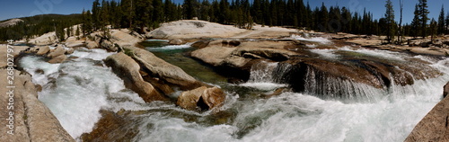 Tuolumne Meadows in the High Country in Yosemite National Park in California  photo