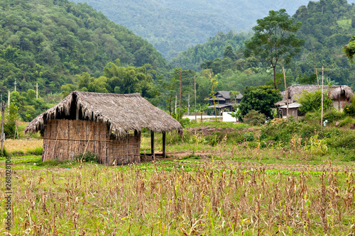 Houses in the rural area of northern part of Vietnam