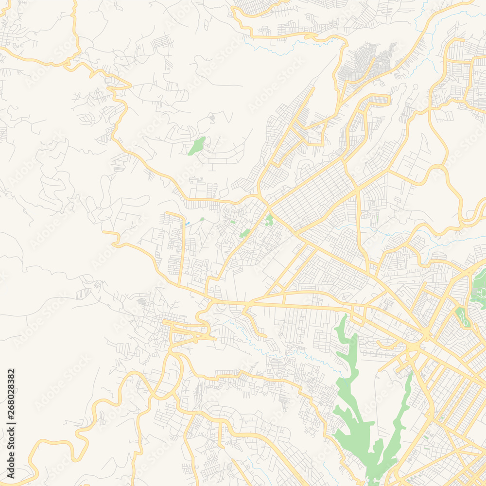 Empty vector map of Mixco, Guatemala