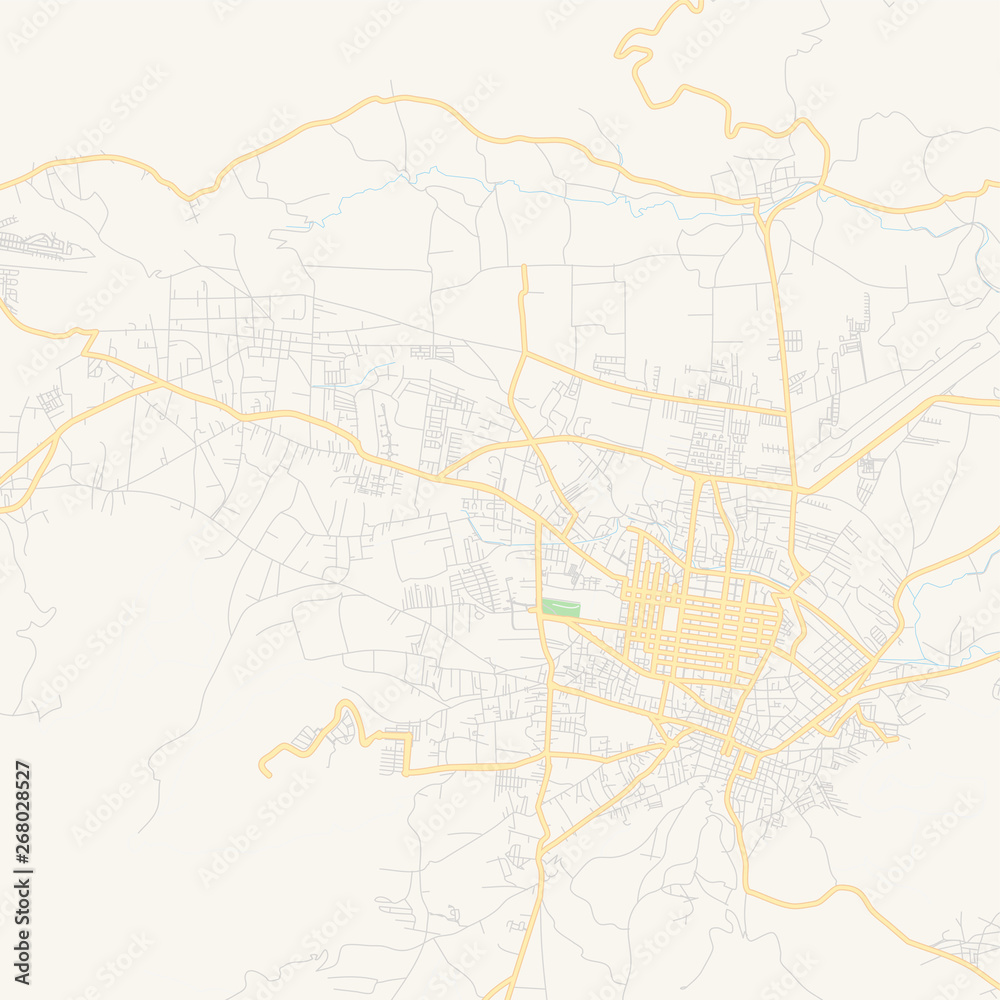Empty vector map of Quetzaltenango, Guatemala