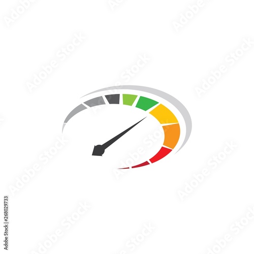Speed logo template vector icon illustration