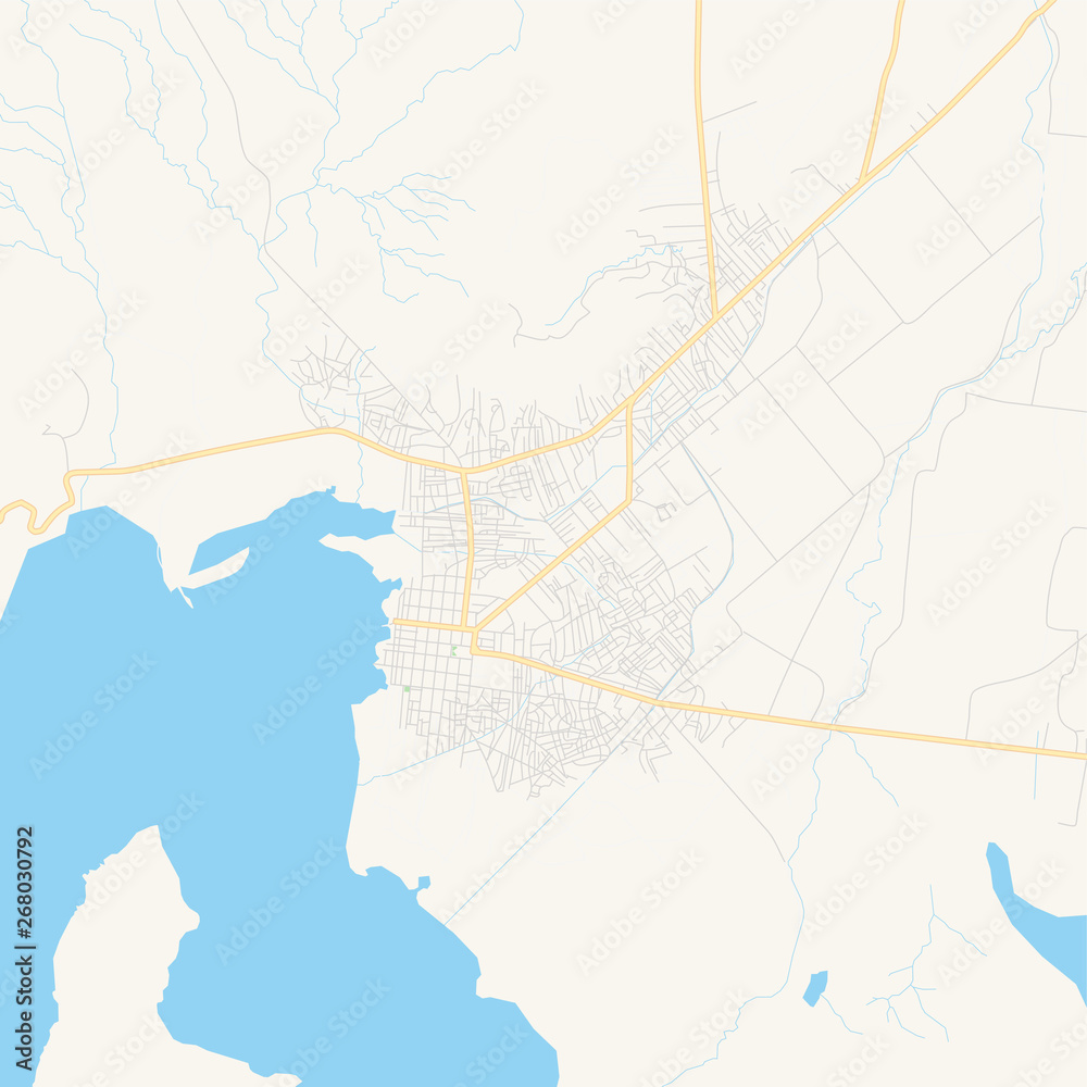 Empty vector map of Gonaïves, Artibonite, Haiti