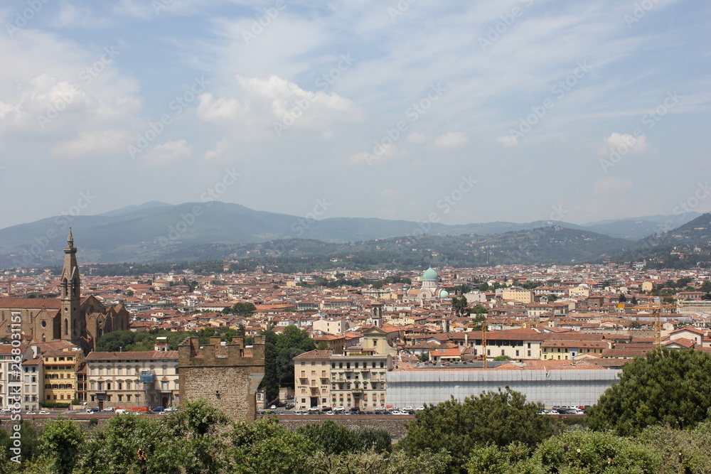 Incredible view from Michelangelo square, Florence, Italy