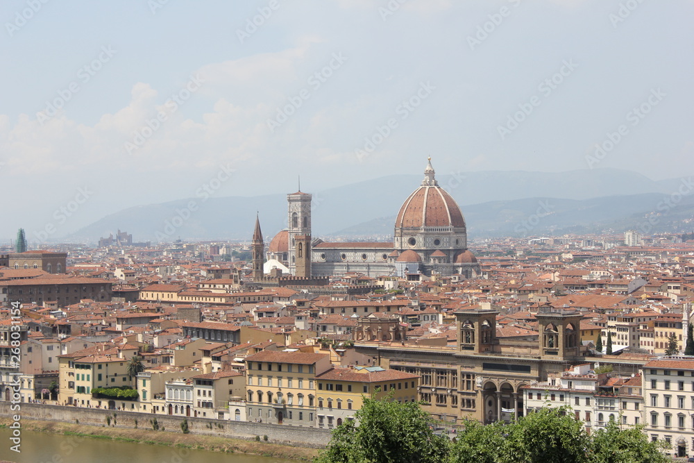 Incredible view from Michelangelo square, Florence, Italy