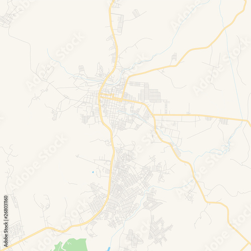 Empty vector map of Choloma, Cortés, Honduras