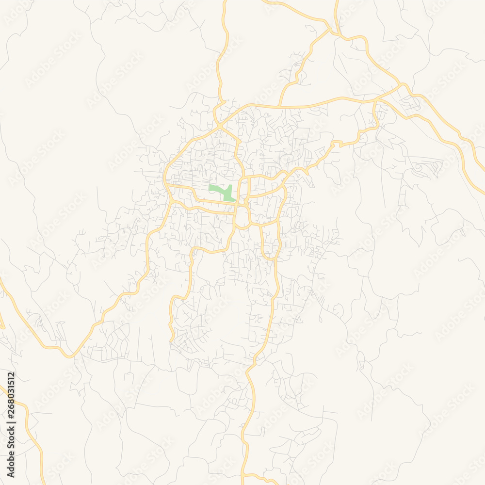 Empty vector map of Mandeville, Saint James, Jamaica