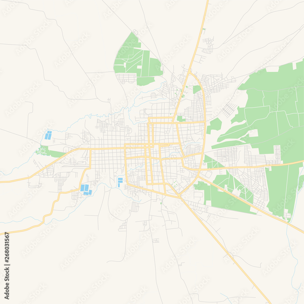 Empty vector map of León, Nicaragua