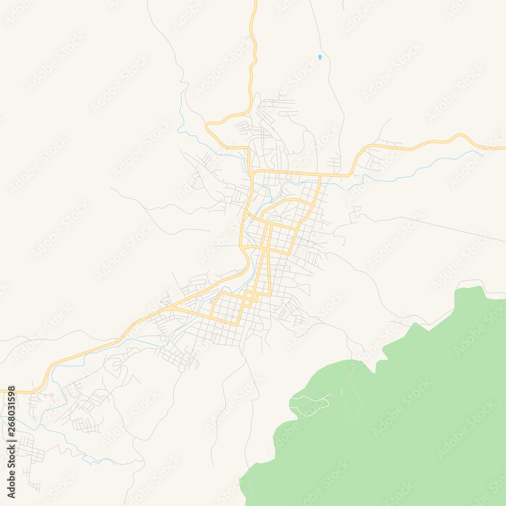 Empty vector map of Matagalpa, Nicaragua