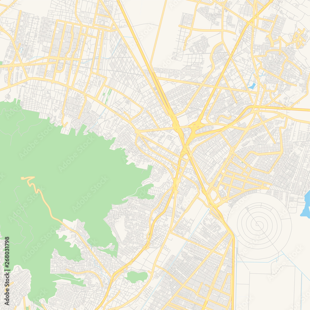 Empty vector map of Ecatepec, Mexico