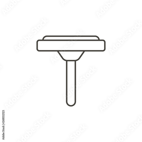 Cleaning, soapy surface vector icon. Simple element illustration from UI concept.