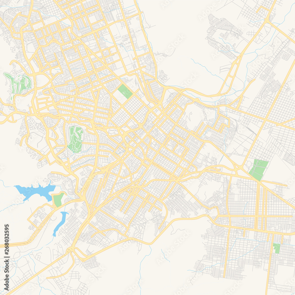 Empty vector map of Chihuahua, Mexico