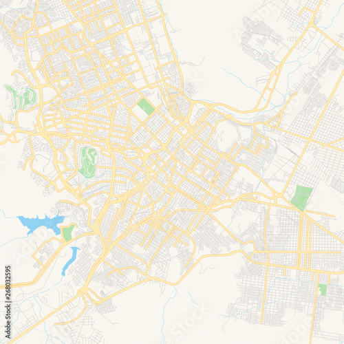 Empty vector map of Chihuahua  Mexico