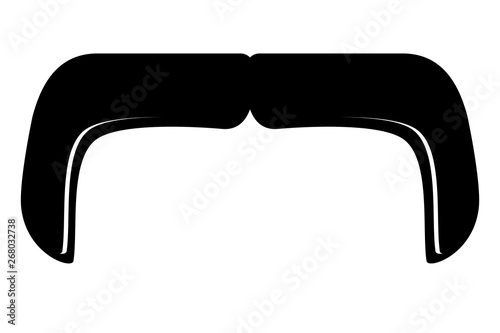 Handlebar Moustache Icon Vector