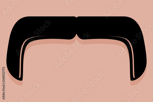 Handlebar Moustache Icon Vector