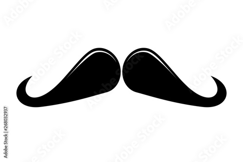 Ringmaster Moustache Icon Vector