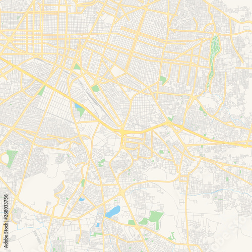Empty vector map of Tlaquepaque  Jalisco  Mexico
