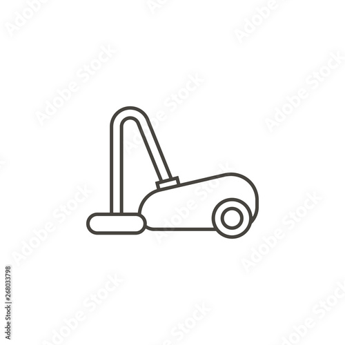 Cleaning equipment, cleaning machine vector icon. Simple element illustration from UI concept.