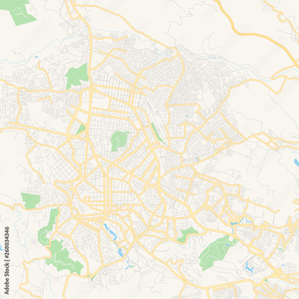 Empty vector map of Xalapa, Veracruz, Mexico Empty vector map of Xalapa, Veracruz, Mexico