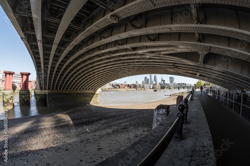 River thames seen from under Blackfriars bridge.