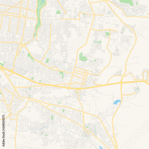 Empty vector map of Tonalá, Jalisco, Mexico