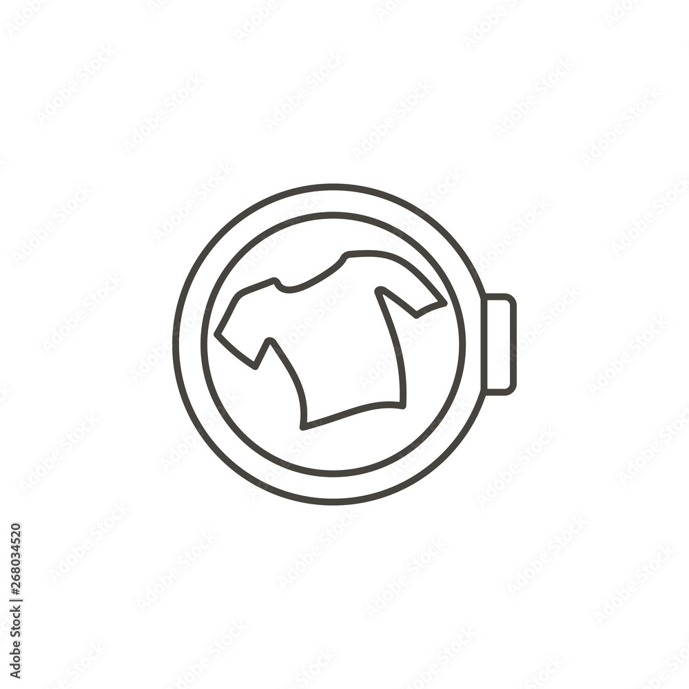 Cleaning machine, shirt vector icon. Simple element illustration from UI concept. Cleaning machine, shirt vector icon. Simple element illustration from UI concept.