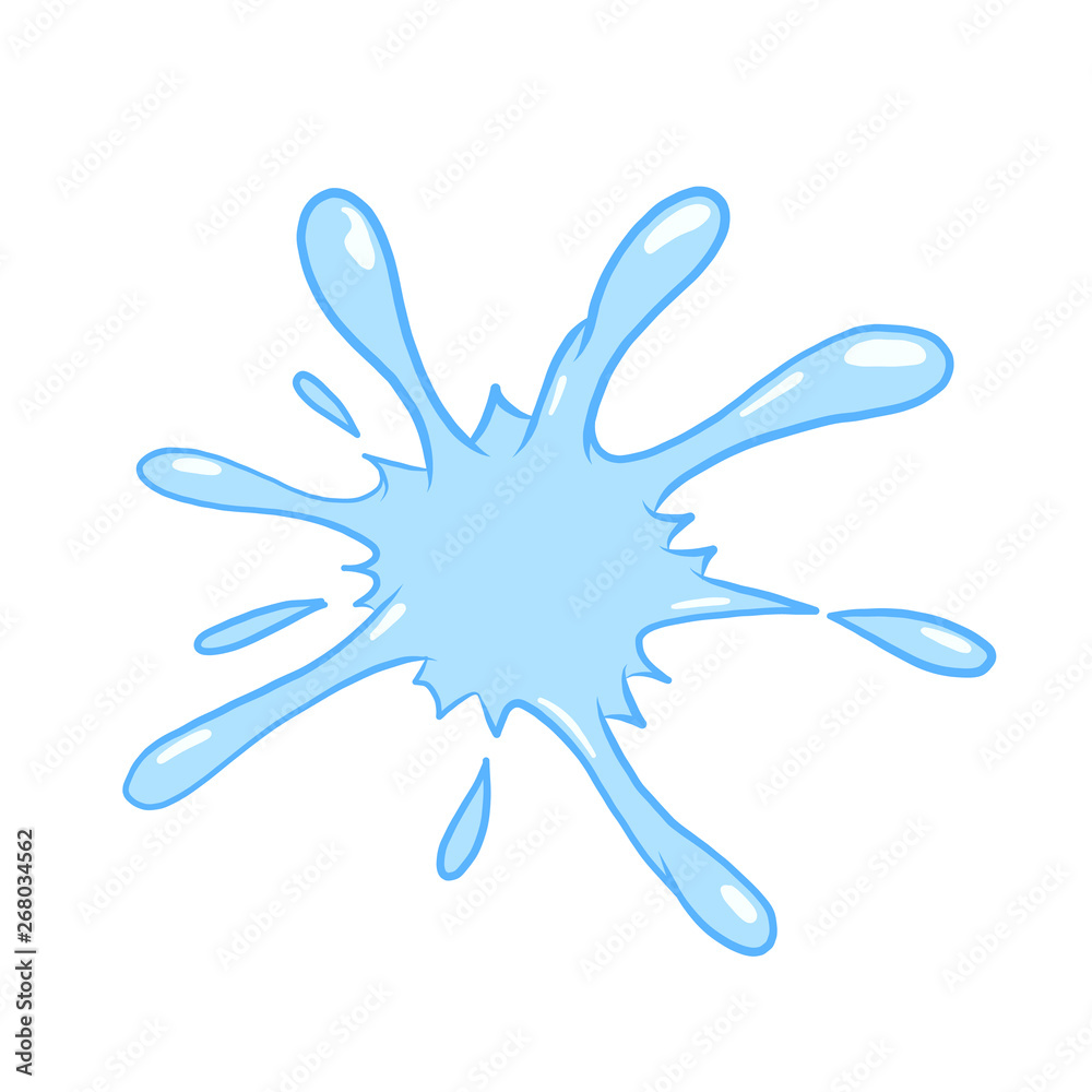 Water splash vector illustration. cute Water design Water splash vector illustration. cute Water design
