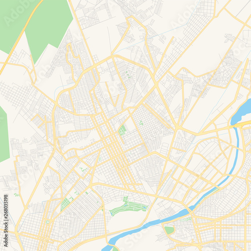 Empty vector map of G  mez Palacio  Durango  Mexico