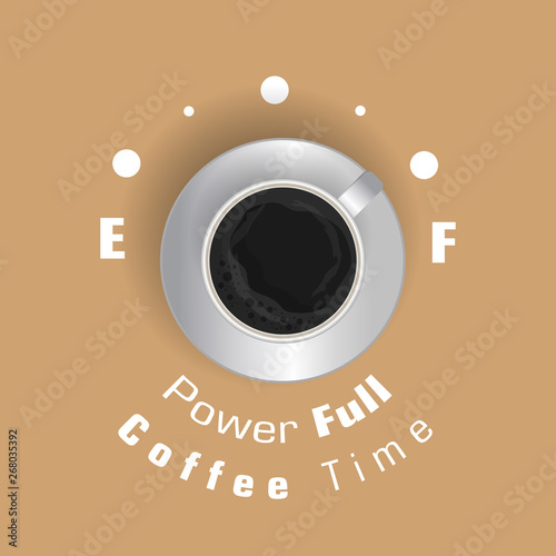 Coffee excellent drink always. Cool design. Colorful illustration