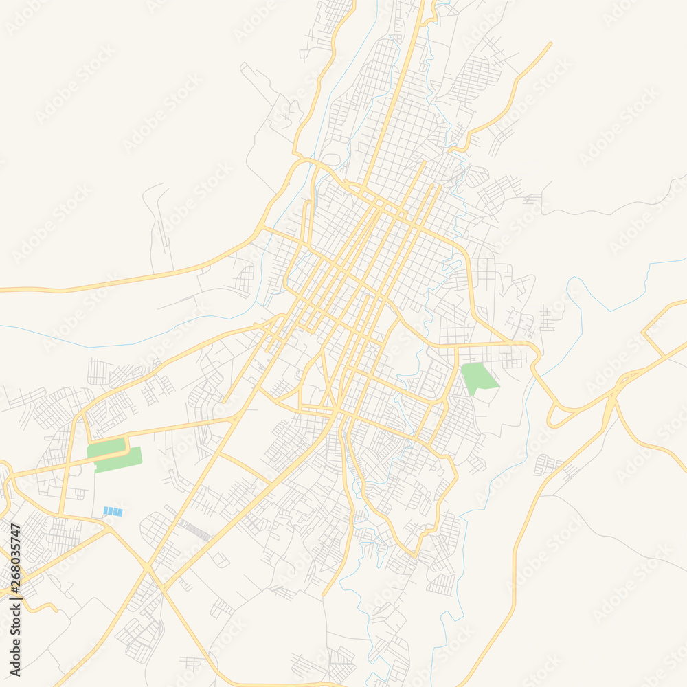 Empty vector map of Tapachula, Chiapas, Mexico