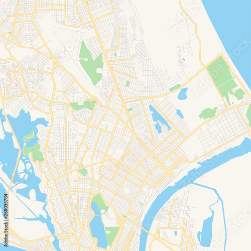 Empty vector map of Ciudad Madero  Tamaulipas  Mexico